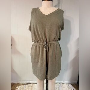 Calvin Klein Sage Green Knit Romper
